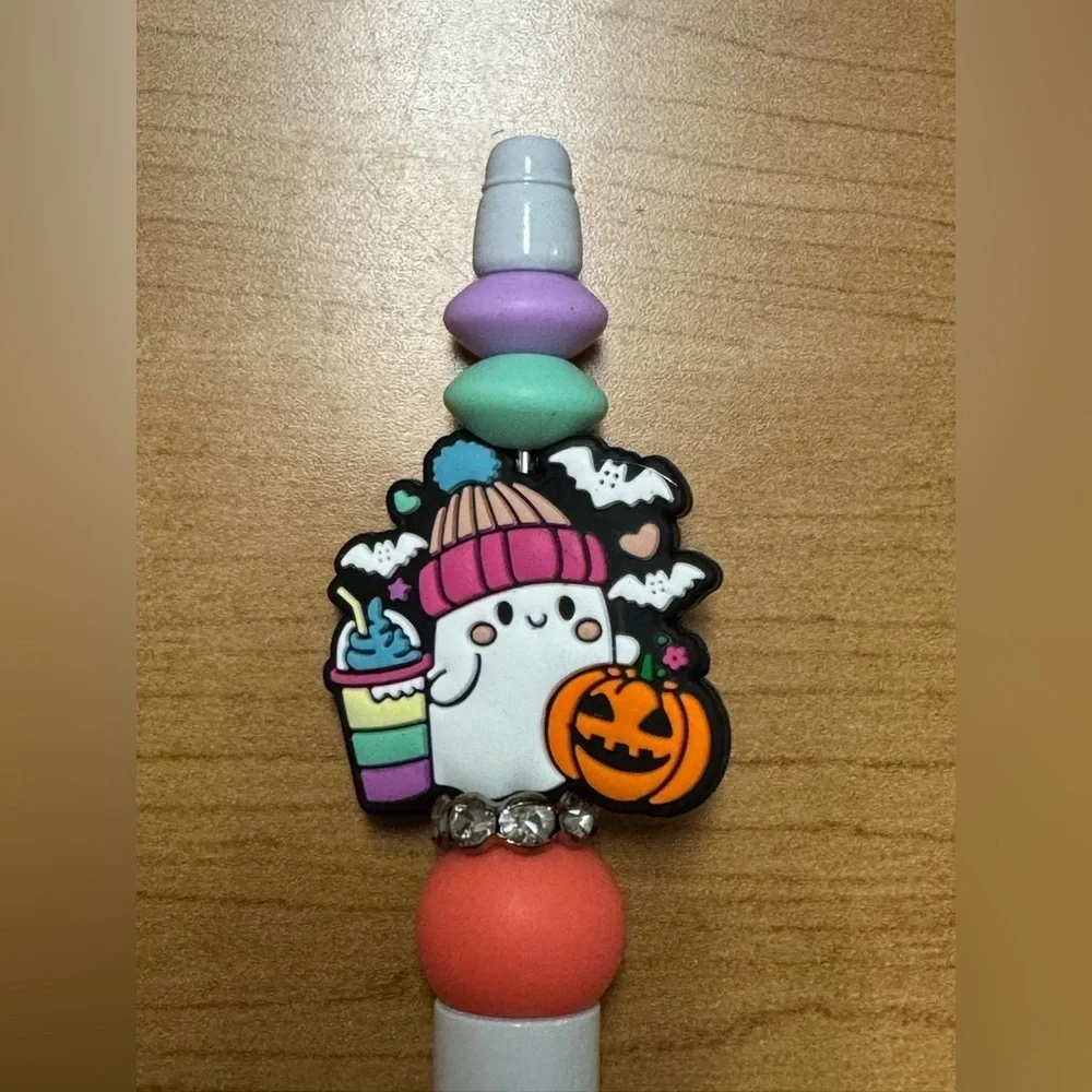 Halloween Themed Pen with Ghost and Pumpkin